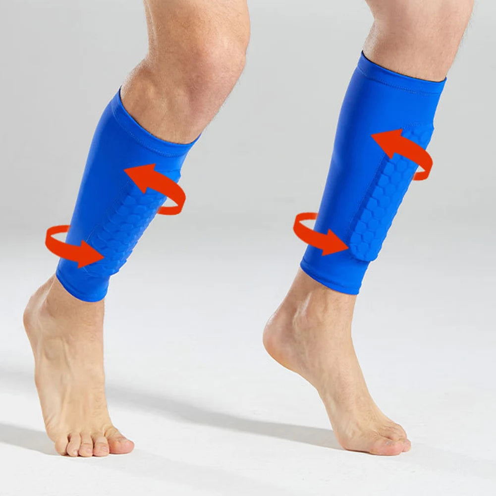 Soccer Shin Guards Calf Compression Sleeve Comfortable Sports Shin Splints Non Slip Leg Support Sleeve for Football Basketball
