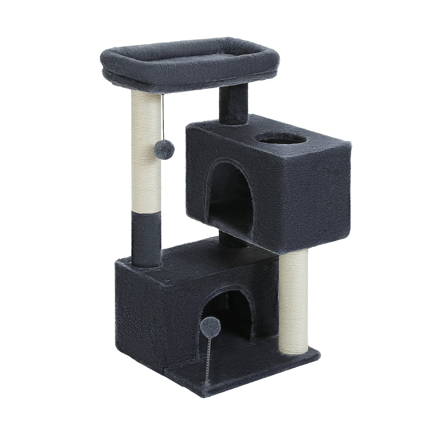 PEQULTICN Small Cat Tree With Natural Sisal Scratching Post