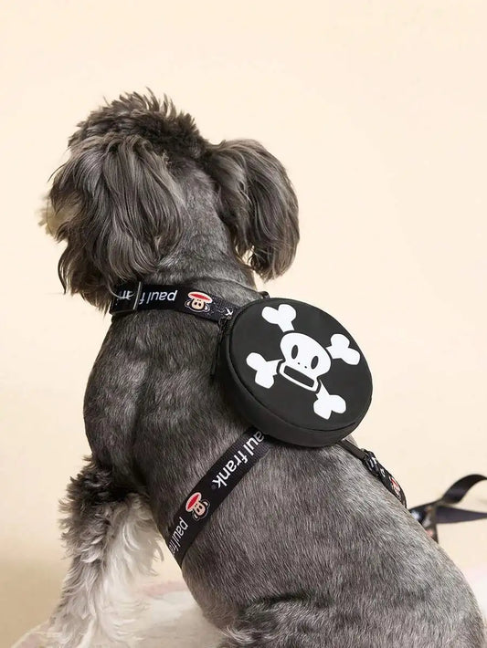 Cartoon Printed Pet Harness Leash Set For Cats And Dogs