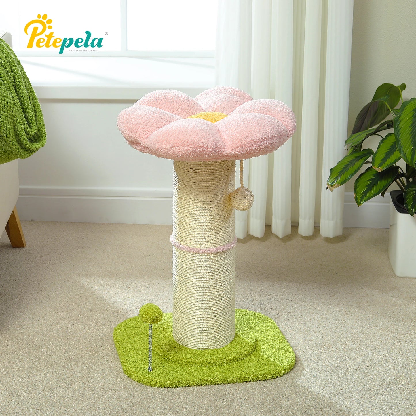 PAWZ Road Flower Cat Tree Scratching Post Indoor Use