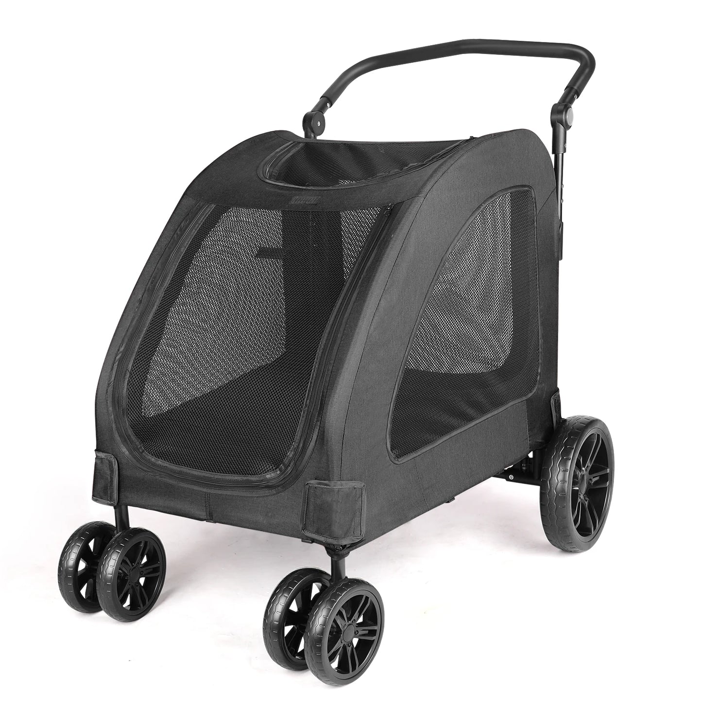 Heavy Duty Dog Stroller Foldable Wagon With 360 Degree Wheels