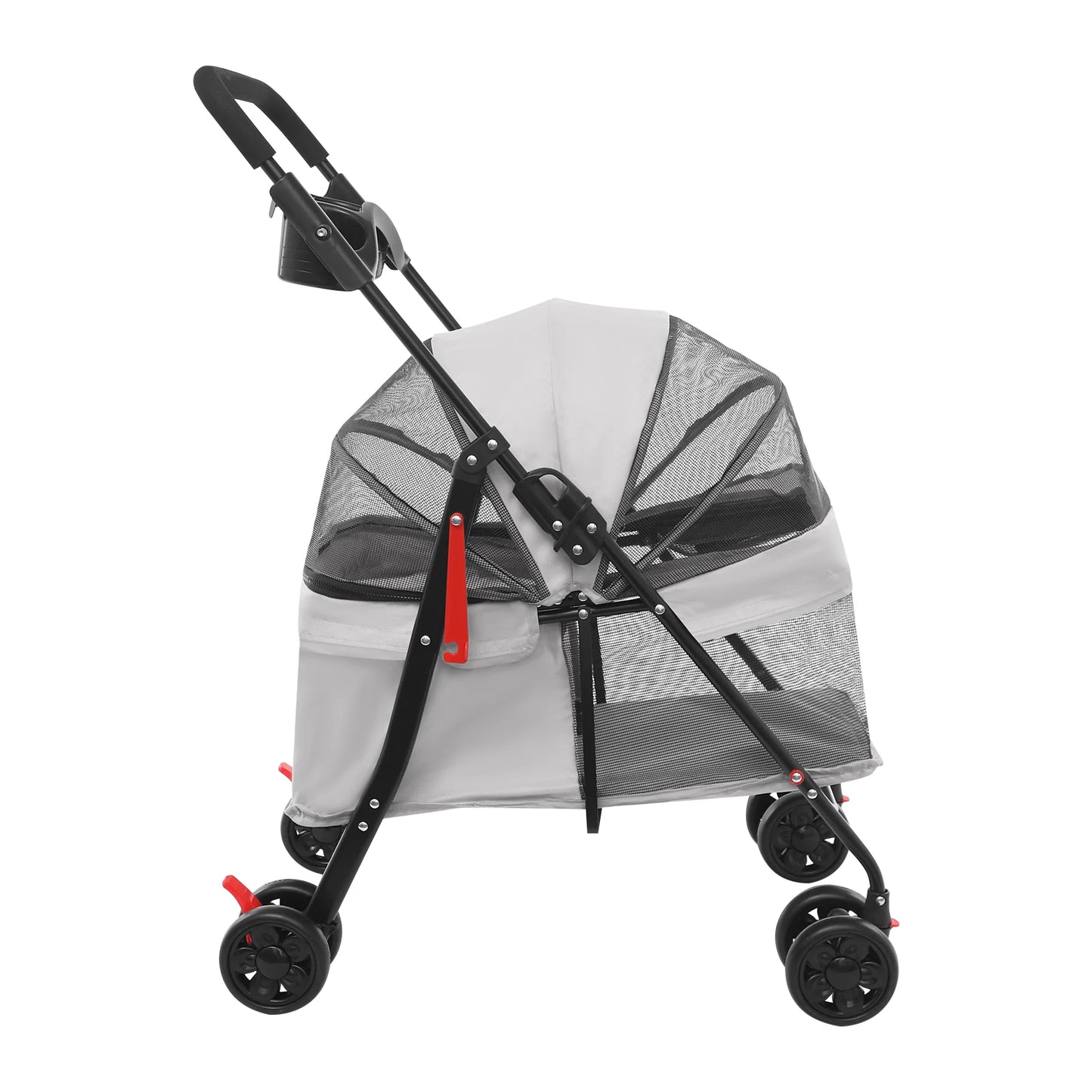 Bymaocar Foldable Pet Stroller For Dogs And Cats Travel Ready