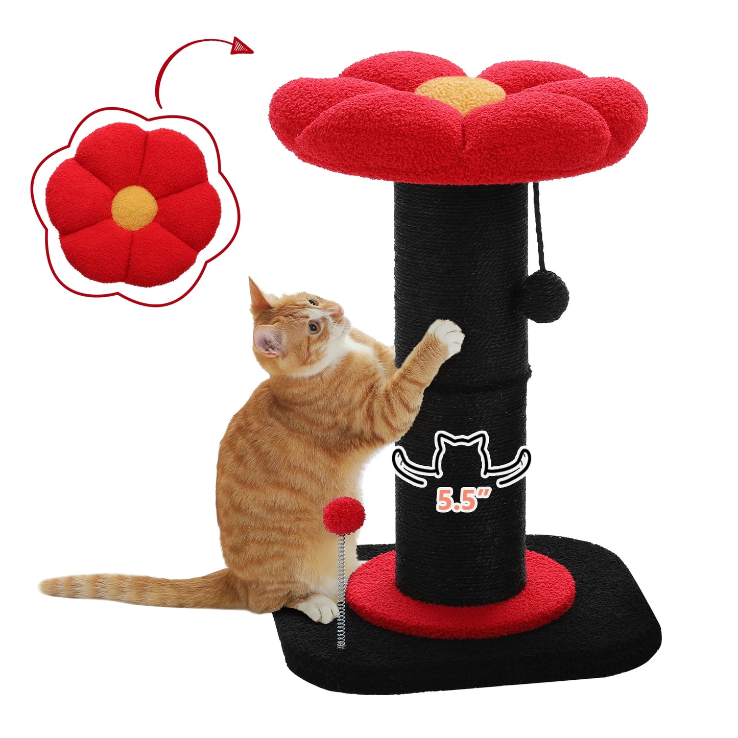 PAWZ Road Flower Cat Tree Scratching Post Indoor Use