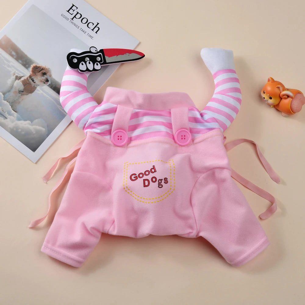 Halloween Funny Dog Clothes Small Medium Large Dogs Cat Cosplay Pets Dress Up Puppy Pullover Chihuahua Costume Party Pet Outfits