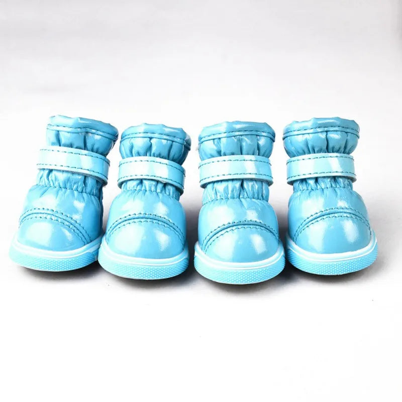 Warm Waterproof Winter Dog Shoes For Small Dogs Fleece Boots