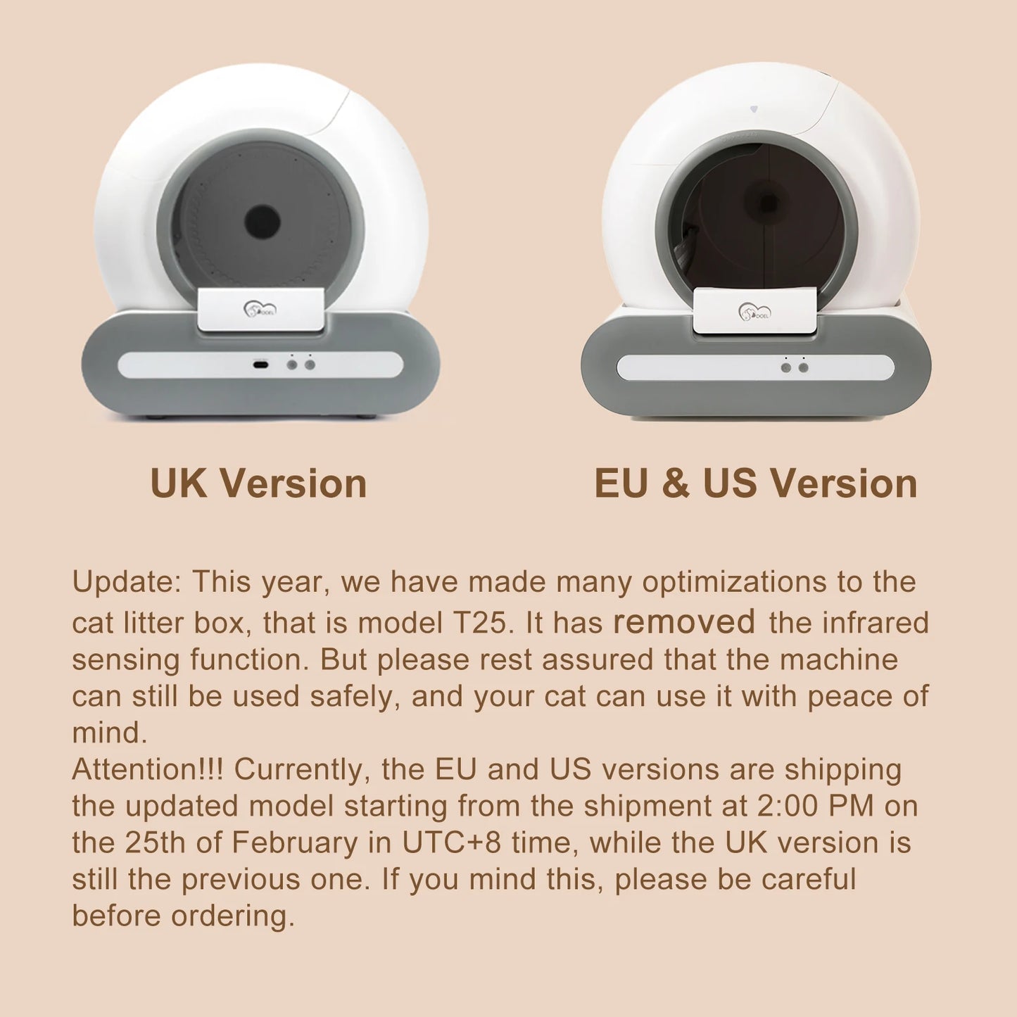DOEL Self Cleaning Cat Litter Box With App Control