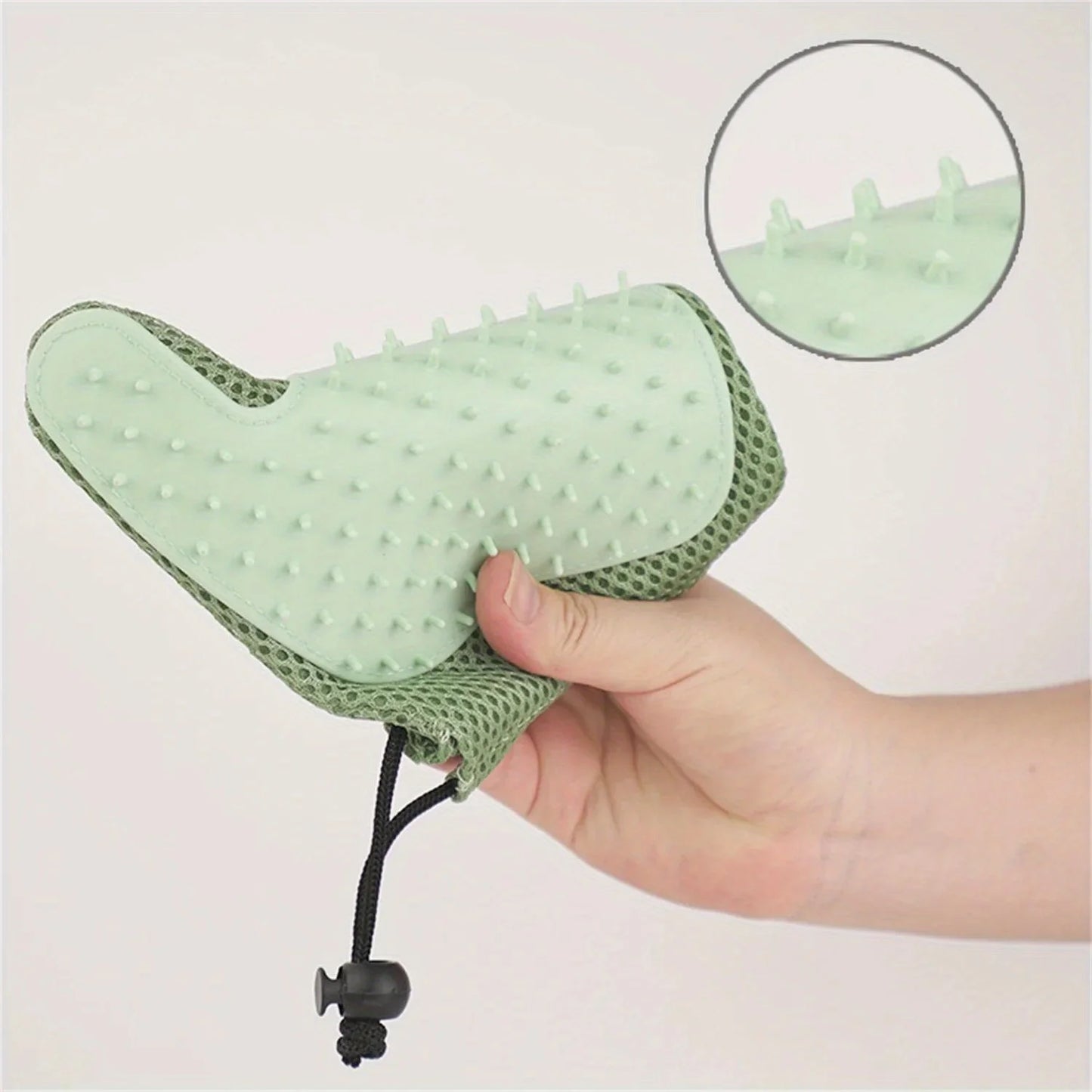 1pc 2 in 1 Cat Hair Glove & Pet Fur Remover Glove, Dog Grooming Glove Brush for Shedding, Pet Hair Remover Mitt for Cleaner