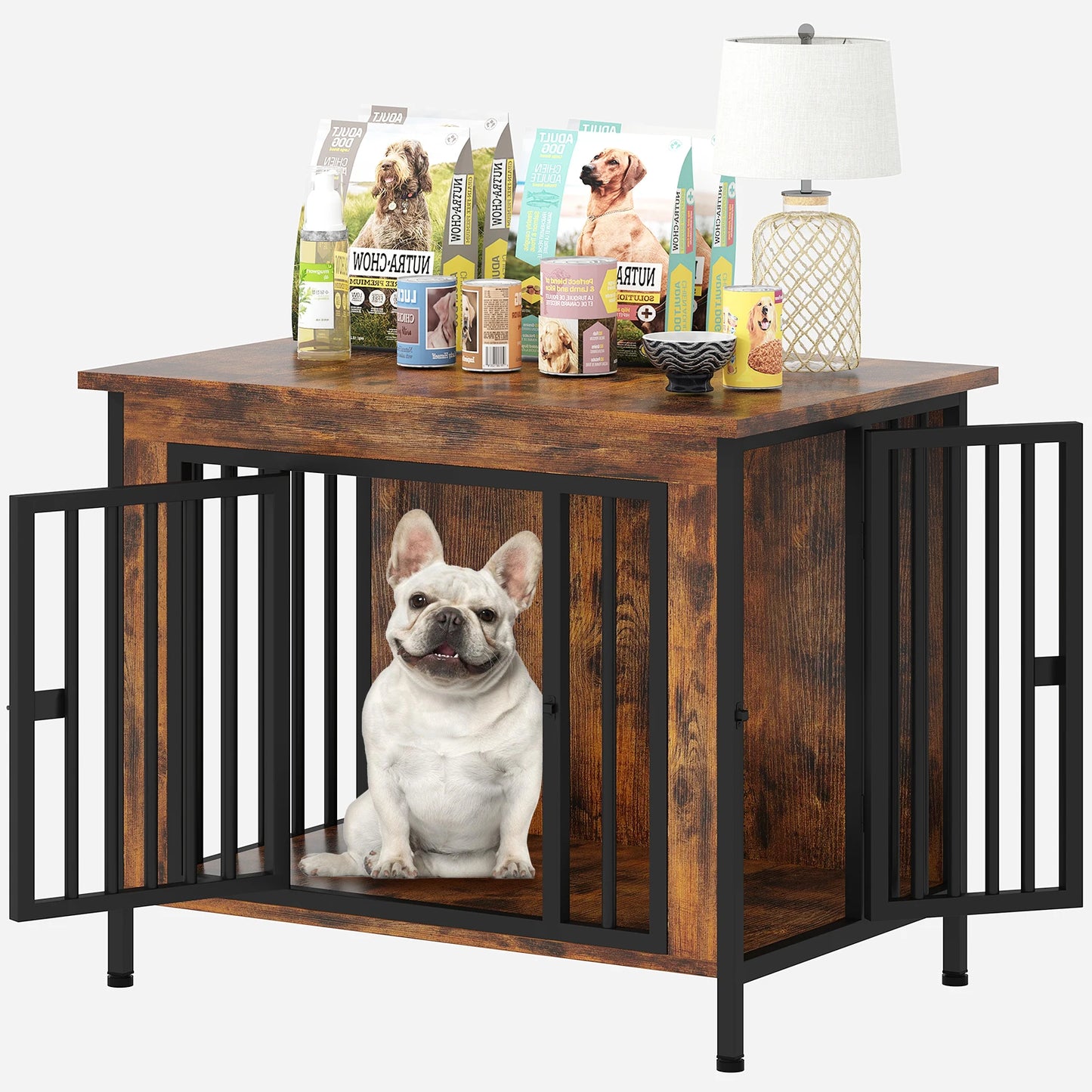 Heavy Duty Dog Crate Furniture Kennel Table TV Stand