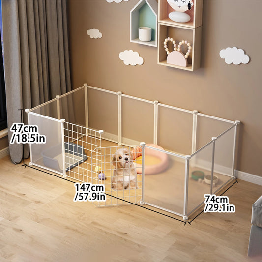 Pet Fence Double Layer Cat Cage Indoor Kitten Dog Gate