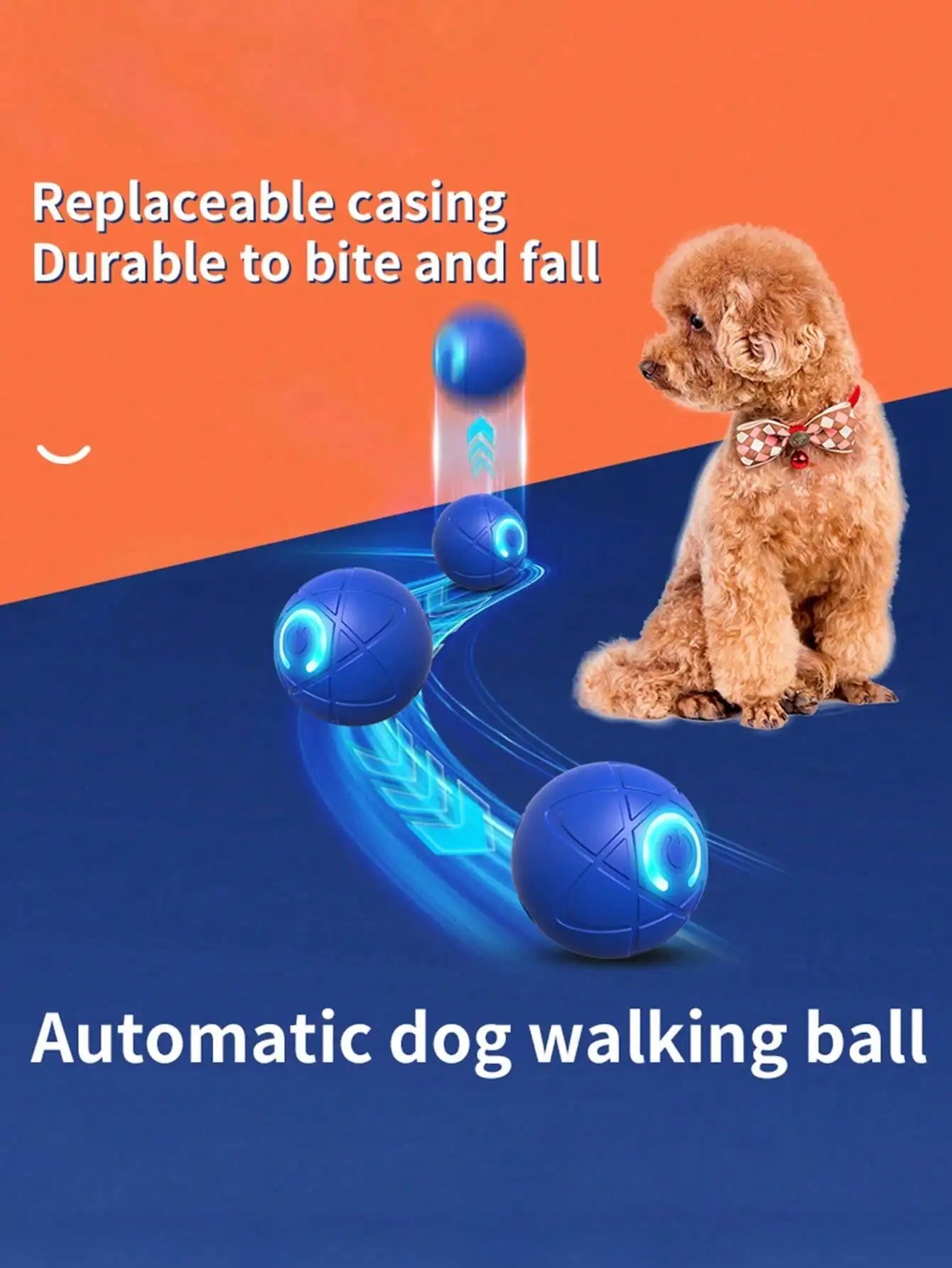Interactive USB Dog Ball Toy For Small And Medium Dogs