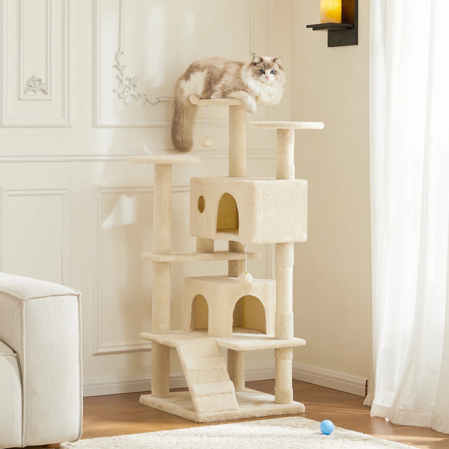 JHK Multi-Level Cat Tree Tower With Indoor Sisal Scratching Post