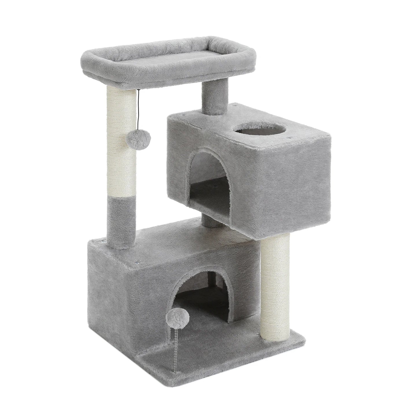 PEQULTICN Small Cat Tree With Natural Sisal Scratching Post