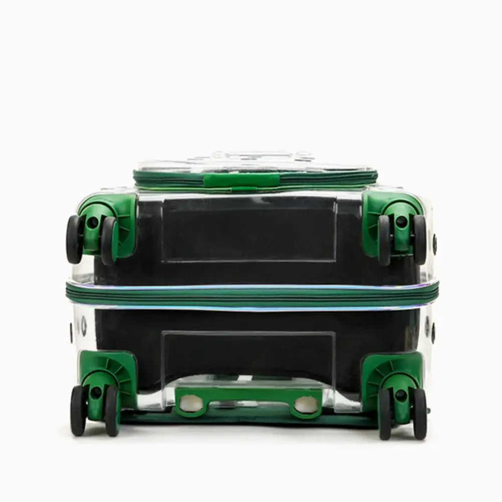 Pet Trolley Carrier For Cats And Dogs With Clear Ventilation And Silent Wheels