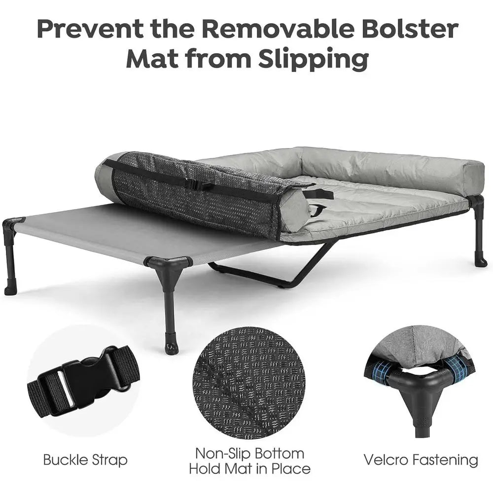 Cooling Elevated Dog Bed with Non Slip Teslin Mesh