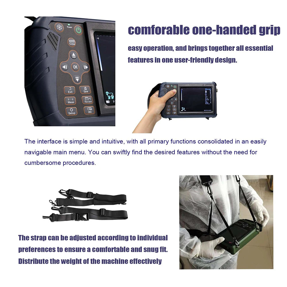 DAWEI Portable Veterinary Ultrasound Scanner For Livestock Pregnancy