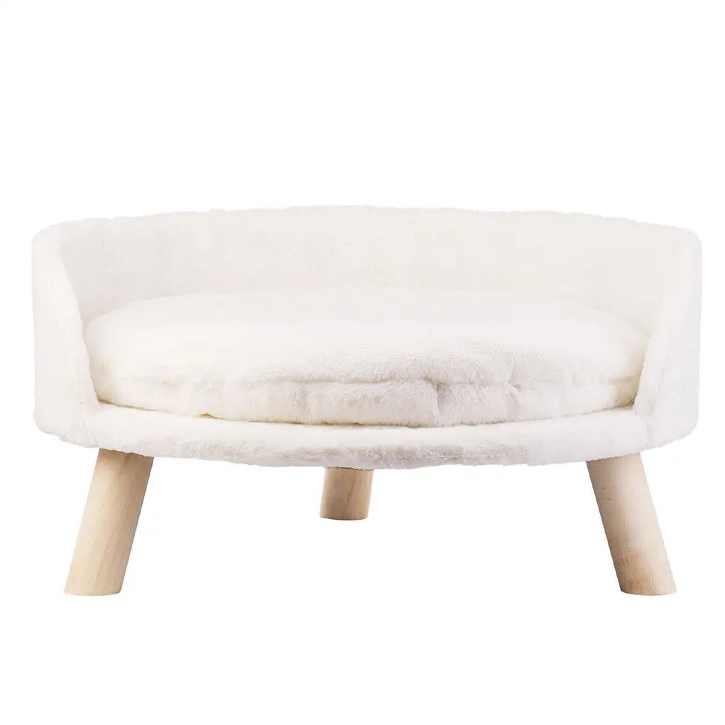 NONECN Luxury Soft Cat Bed Warm Plush Fabric Nesting Chair