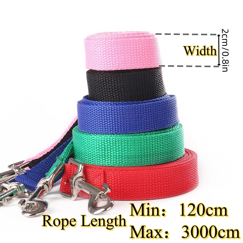 Nylon Dog Leash Extendable Training Leash For All Dogs