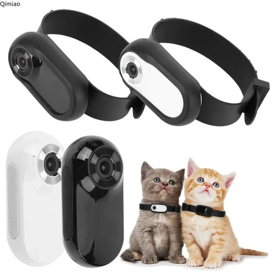 LISMCN Portable Pet Camera 1080p HD Detachable Collar Cam