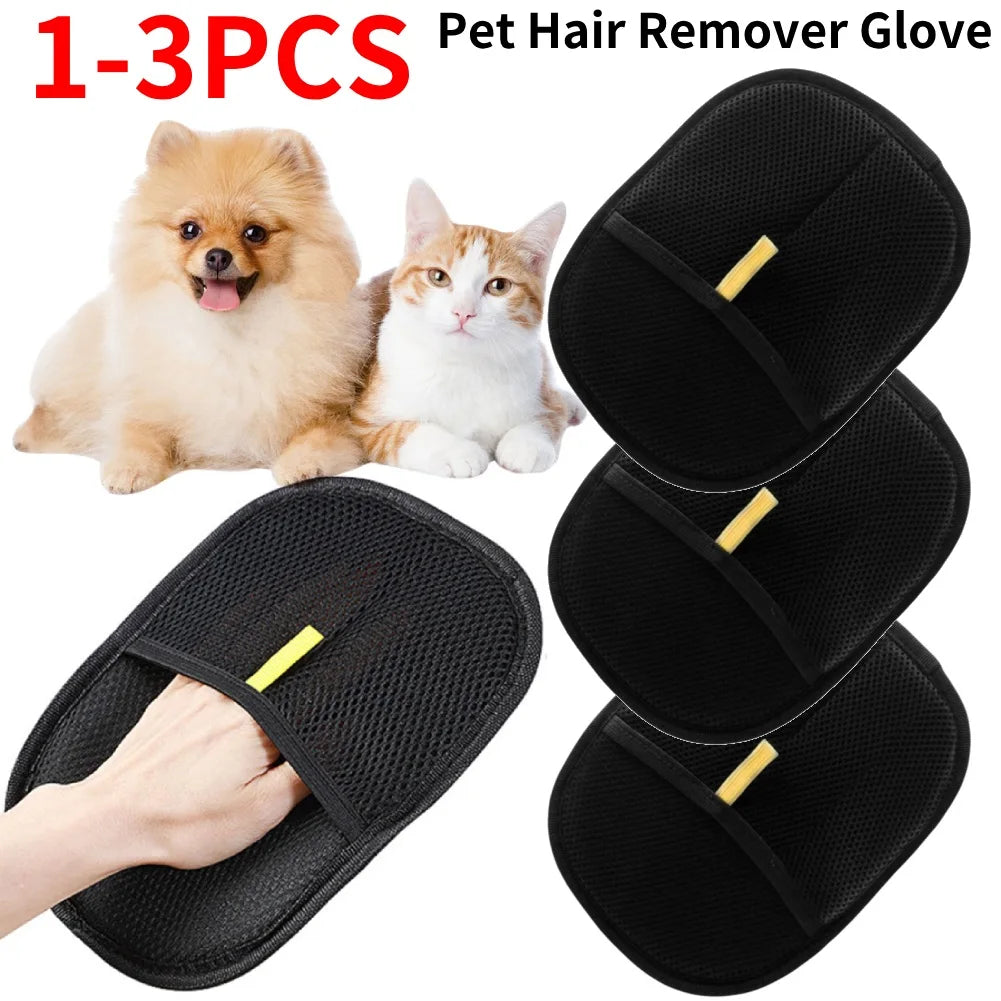 APWIKOGER Deshedding Glove For Dog Cat Rabbit Hair Removal Grooming