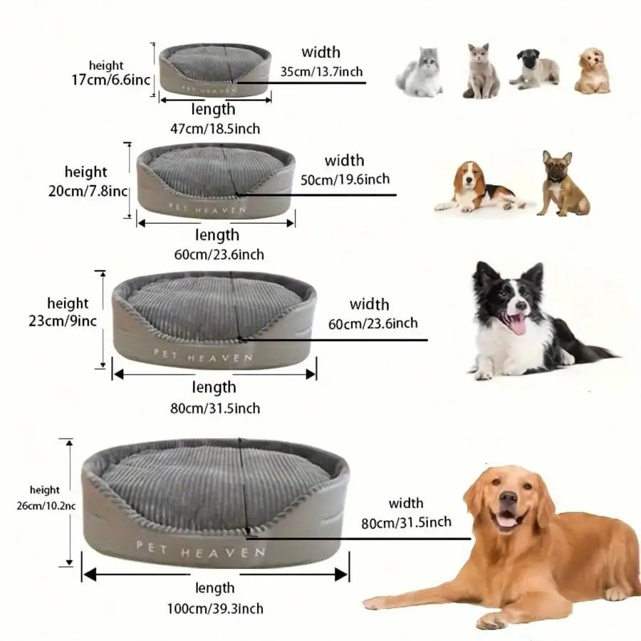 Soft And Cozy Machine Washable Pet Bed For All-Season Use