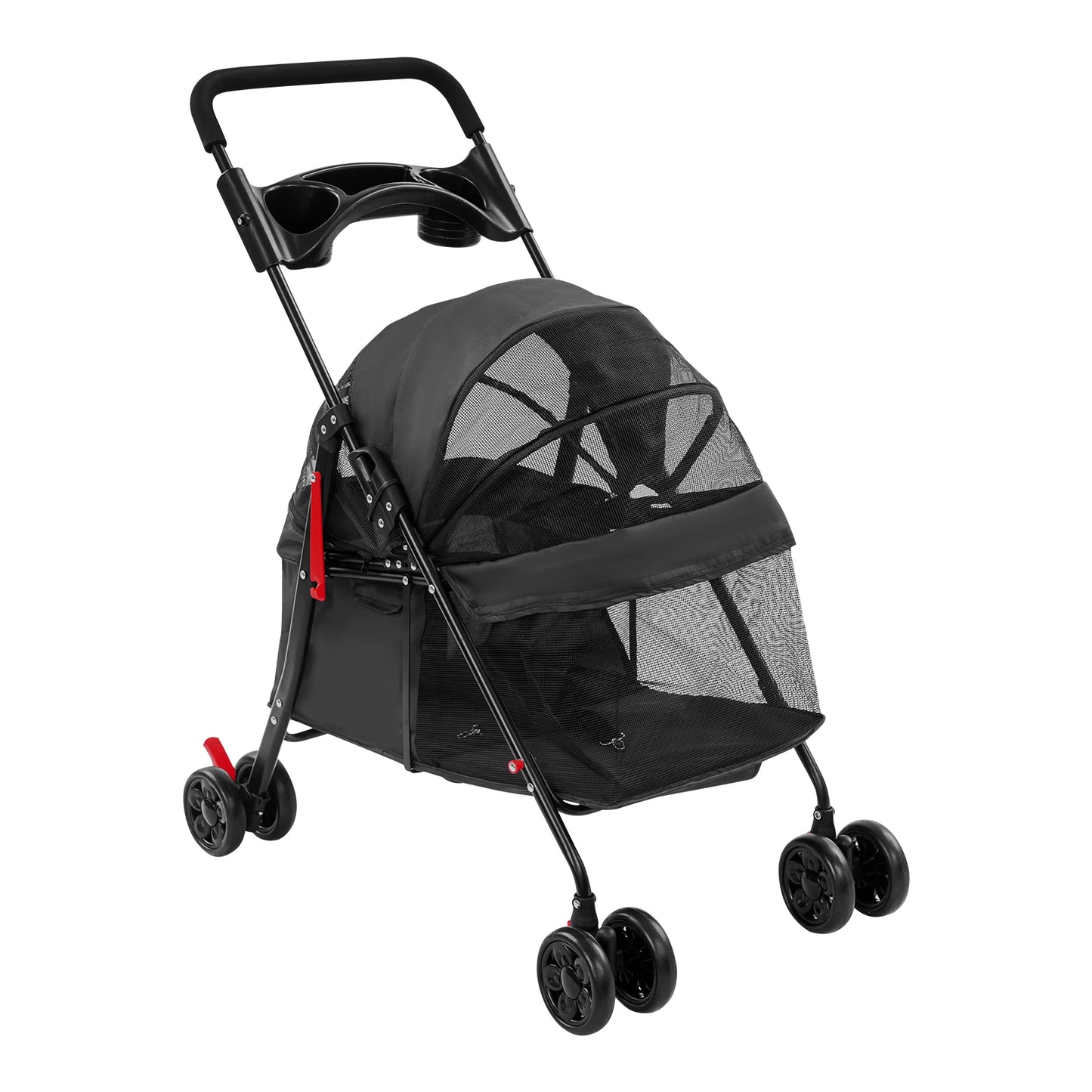 Bymaocar Foldable Pet Stroller For Dogs And Cats Travel Ready