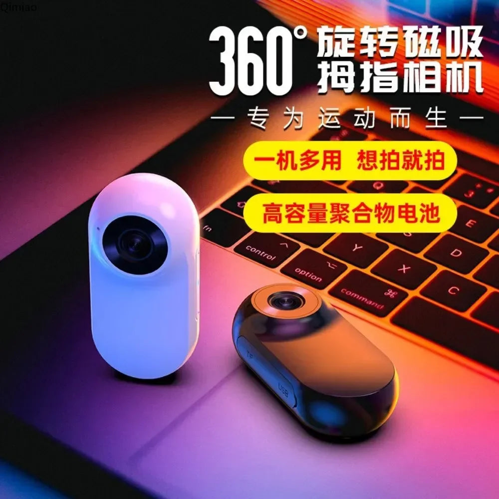 LISMCN Portable Pet Camera 1080p HD Detachable Collar Cam