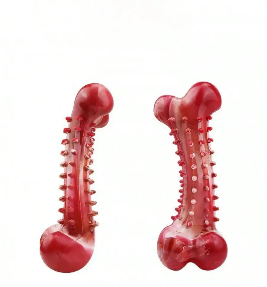 Indestructible Dog Teeth Cleaning Bone Toy For Safe Chewing Entertainment