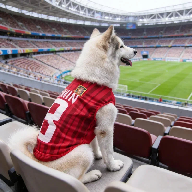 New Hot Cat Clothes Breathable Mesh for Pet World Cup National Team Jersey Football Themed Pet T Shirt Puppy Soft Quick Dry Vest