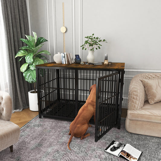 BINGOPAW Furniture Style Dog Cage End Table Kennel