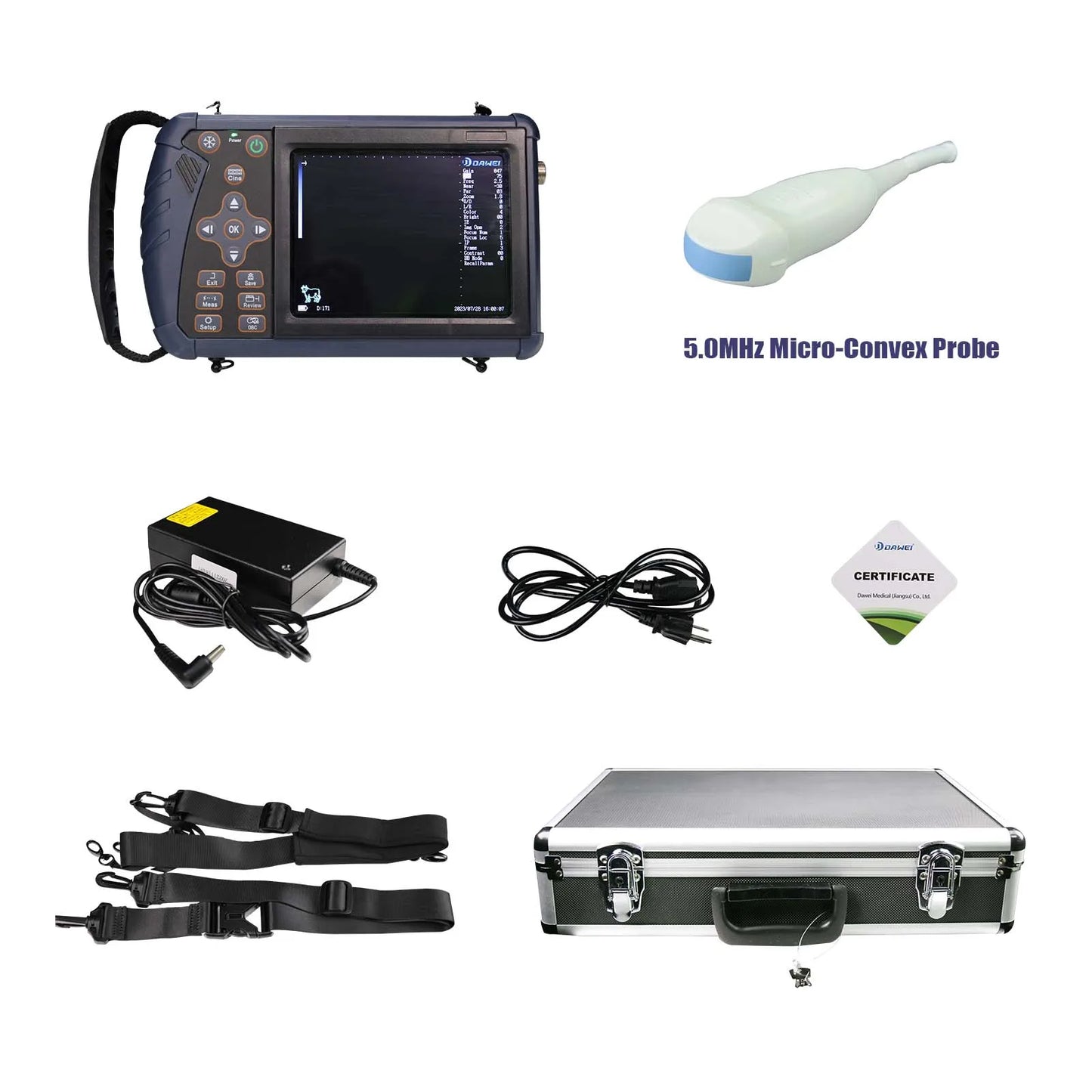 DAWEI Portable Veterinary Ultrasound Scanner For Livestock Pregnancy