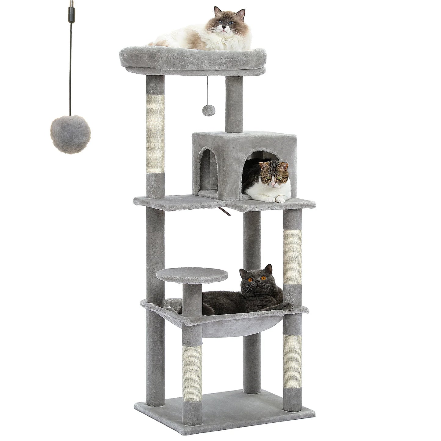 PAWZ Road Five Level Cat Tree With Scratching Posts