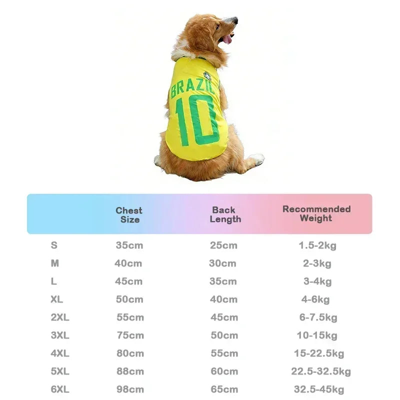 New Hot Cat Clothes Breathable Mesh for Pet World Cup National Team Jersey Football Themed Pet T Shirt Puppy Soft Quick Dry Vest