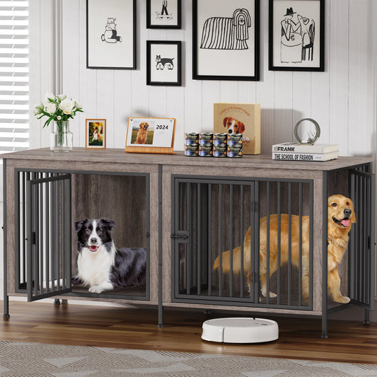 Heavy Duty Dog Crate Furniture Kennel Table TV Stand