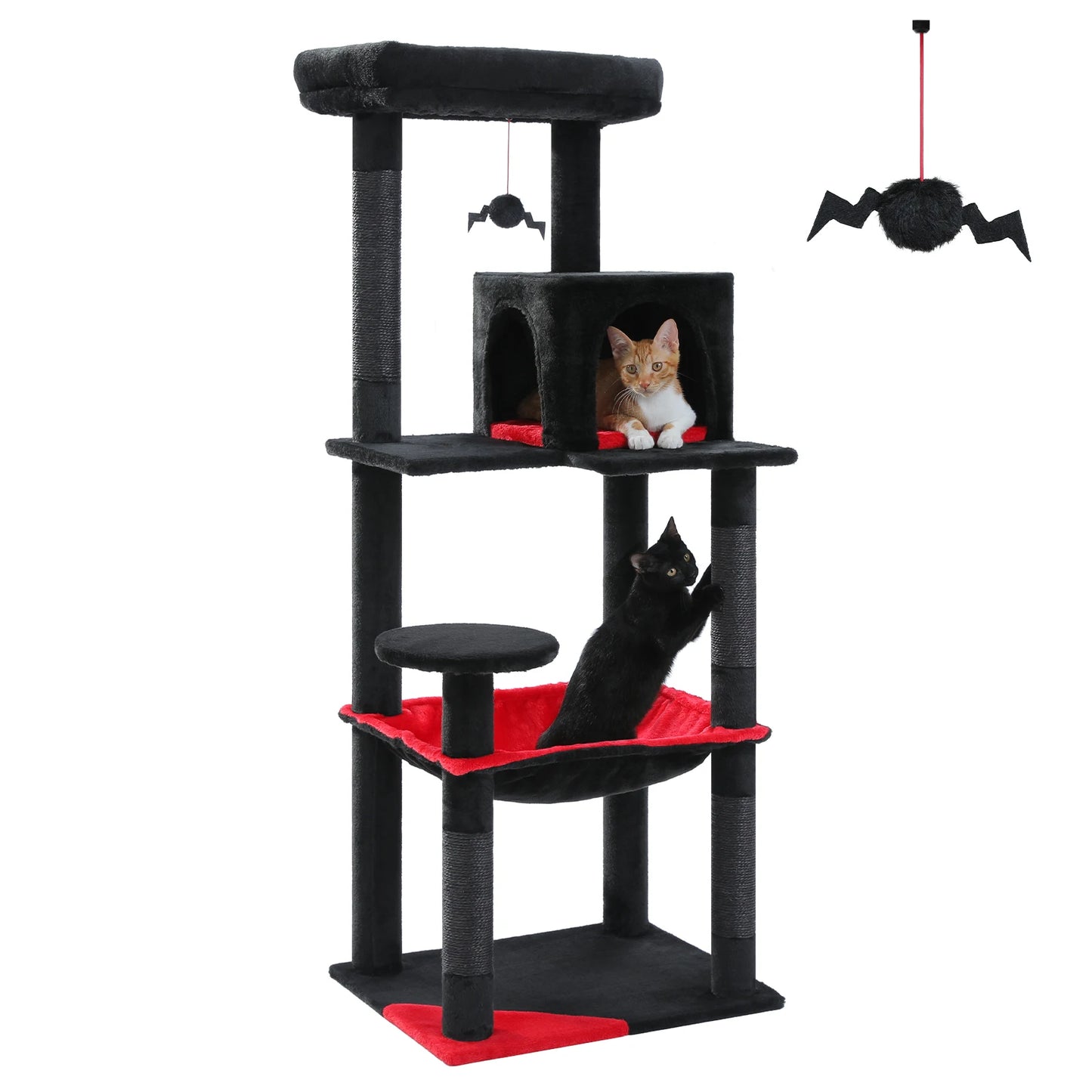 PAWZ Road Gothic Cat Tree For Indoor Cats With Hammock And Sisal Scratching Post