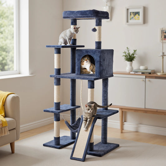 JHK Multi Level Cat Tree Climbing Tower for Indoor Cats