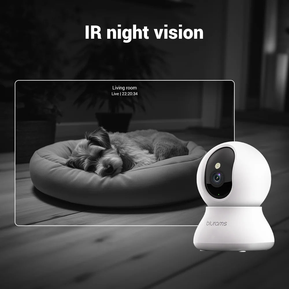 2Pcs Indoor Security Camera 2K, Home Security Camera for Dog/Elder, Security Camera with One-Touch Call Update A31S-2pc