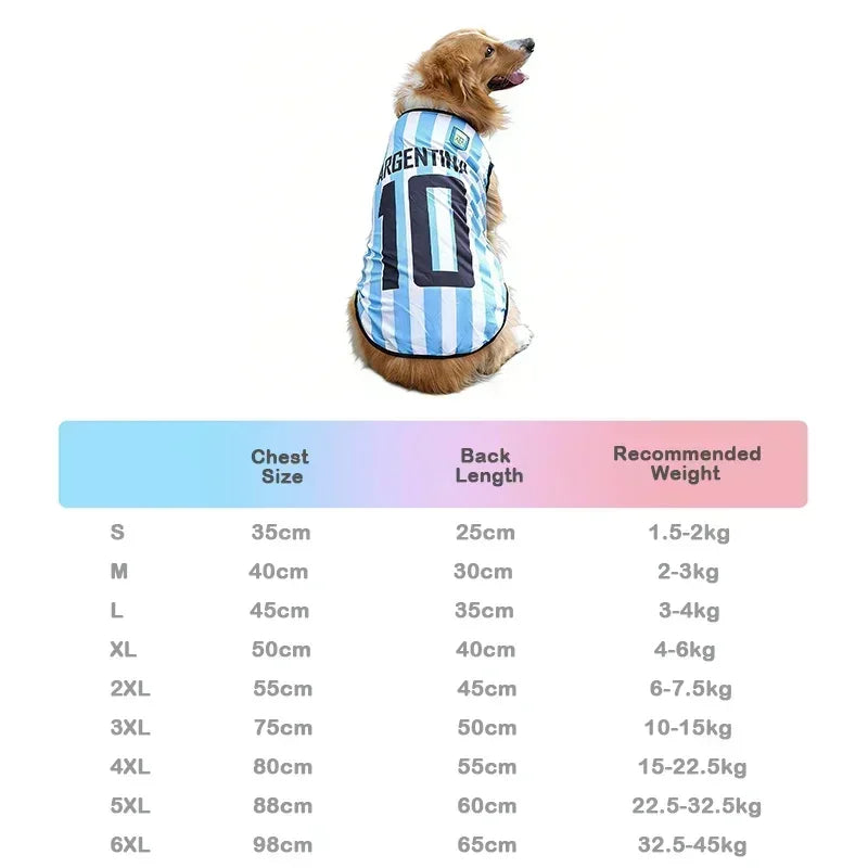 New Hot Cat Clothes Breathable Mesh for Pet World Cup National Team Jersey Football Themed Pet T Shirt Puppy Soft Quick Dry Vest