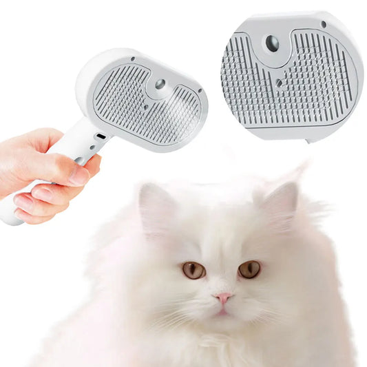 Shunmaii 3in1 Cat Steam Grooming Brush With Release Button