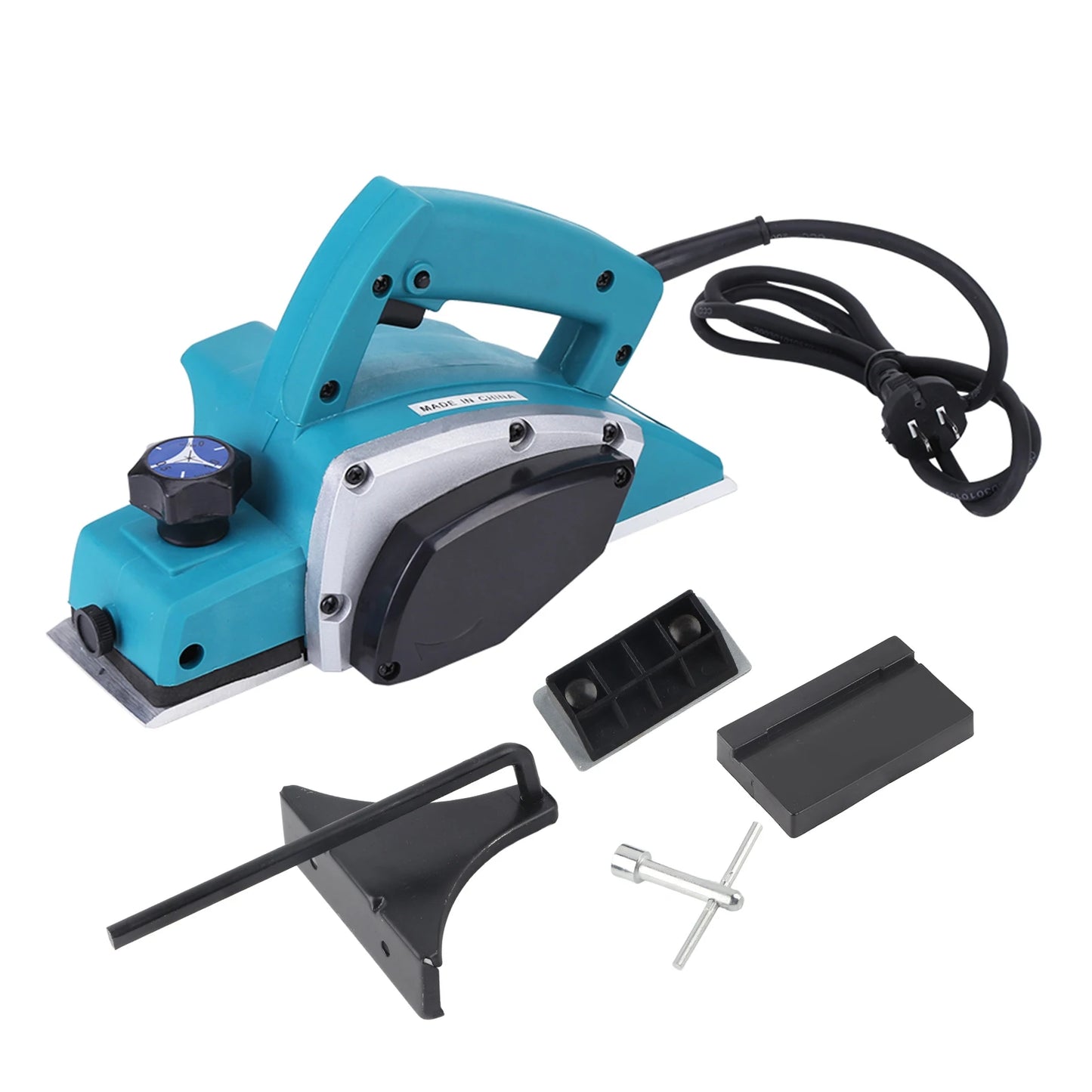 800W Portable Electric Wood Planer 16000RPM High-Speed Electric Corded Handheld Planers Power Tool for DIY Woodworking Tool