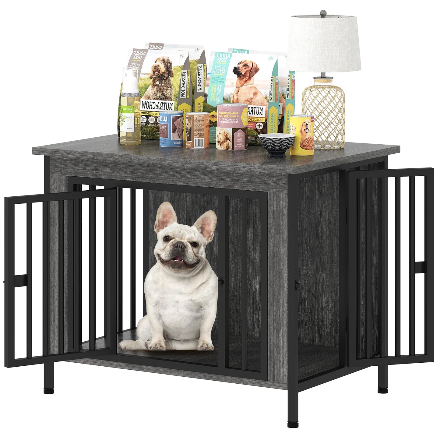 Heavy Duty Dog Crate Furniture Kennel Table TV Stand
