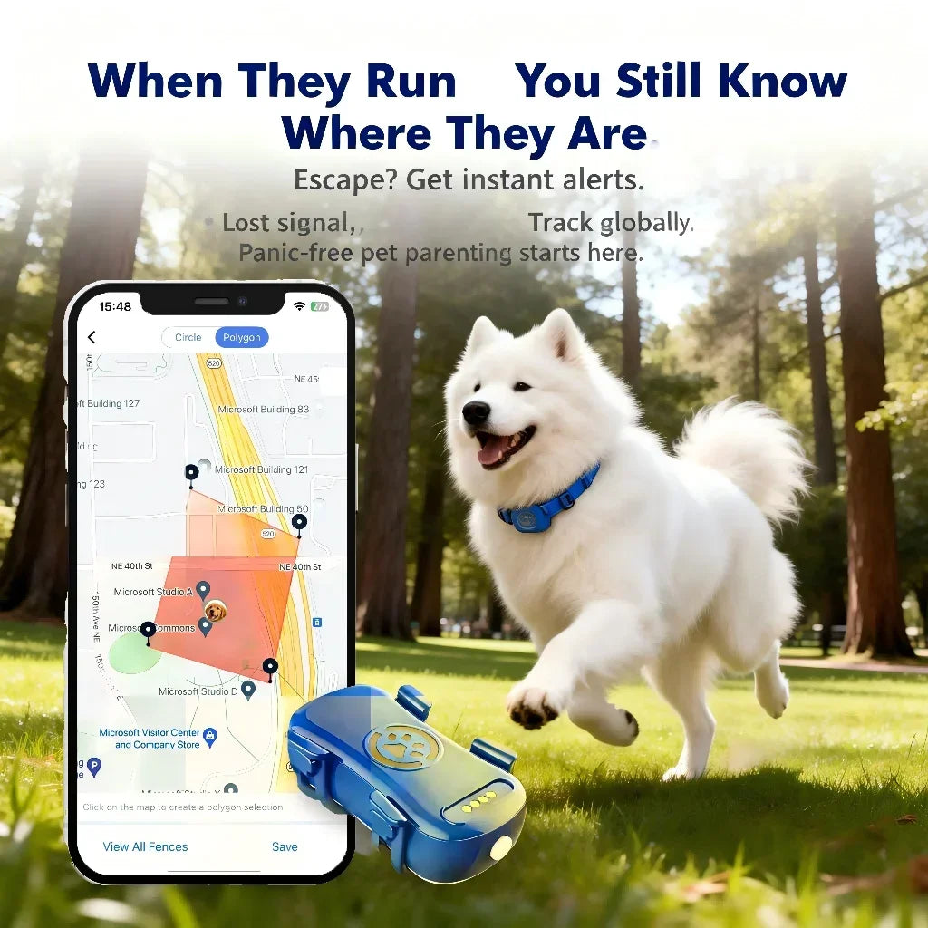 Wanwaytech GPS Pet Tracker With IoT SIM Unlimited Distance Tracking
