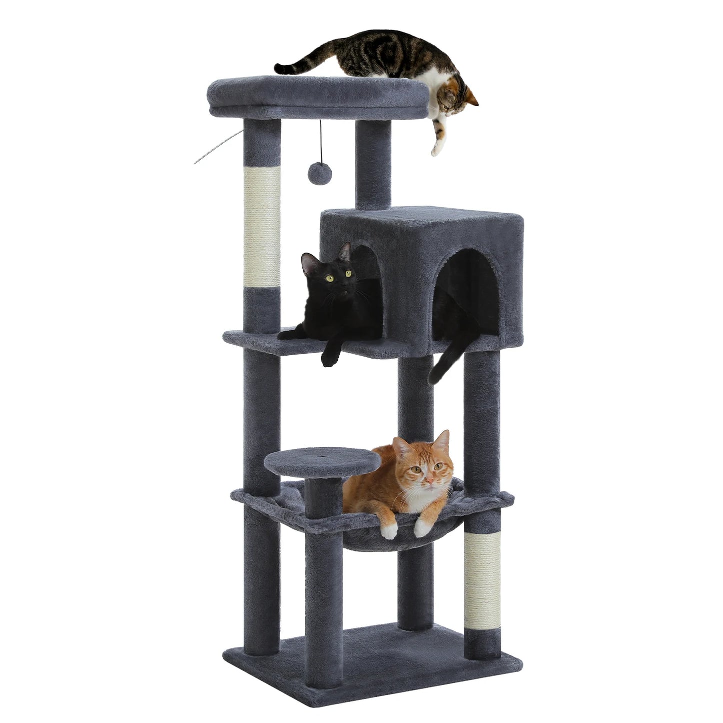 PEQULTICN 5-Level Cat Tree With Perch And Hammock