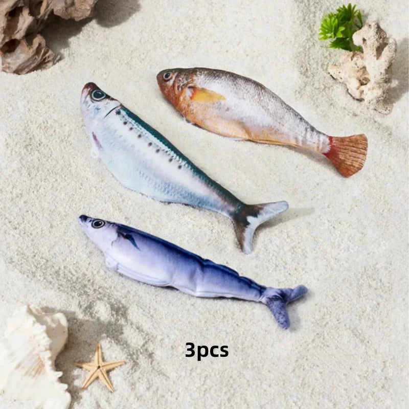 Booteely Electric Catnip Fish Toy Set With USB Charging
