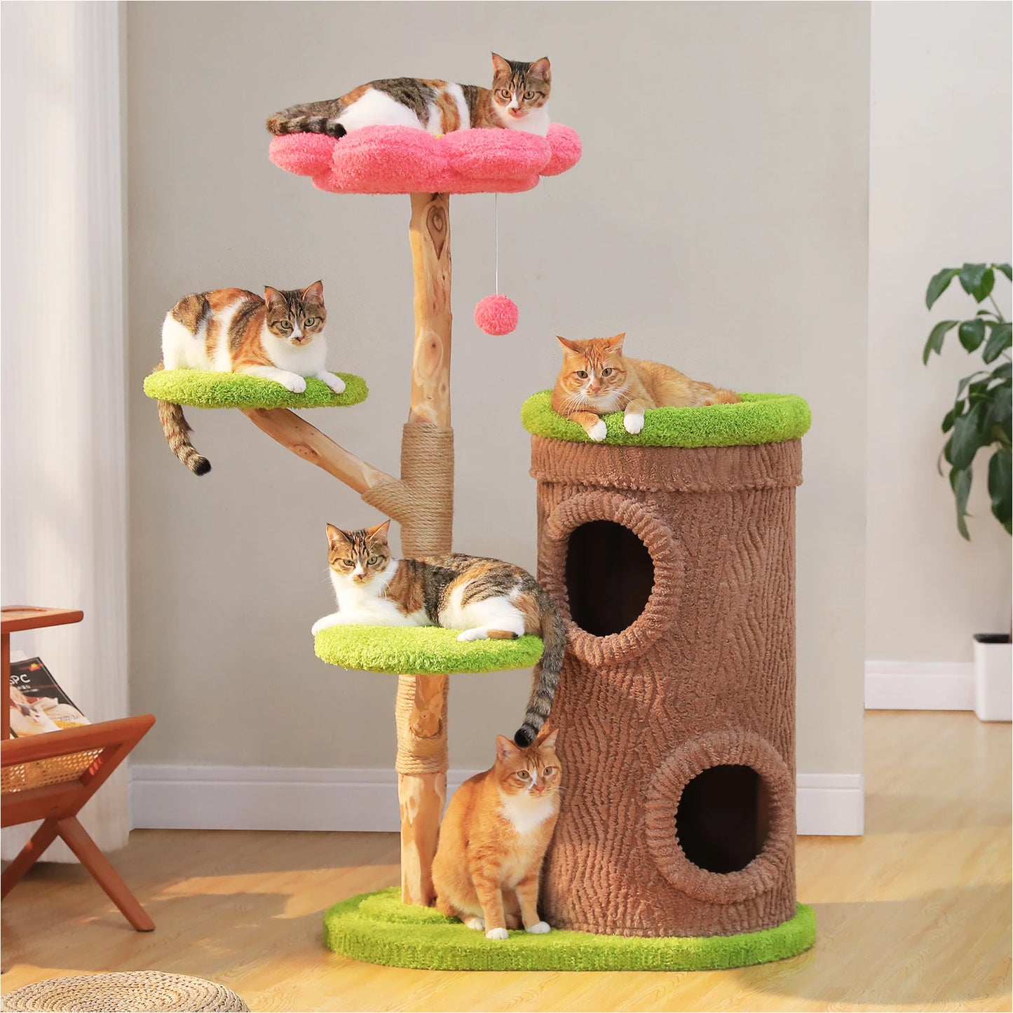 PAWZ Road Cat Tree Tower With Condos And Scratching Post