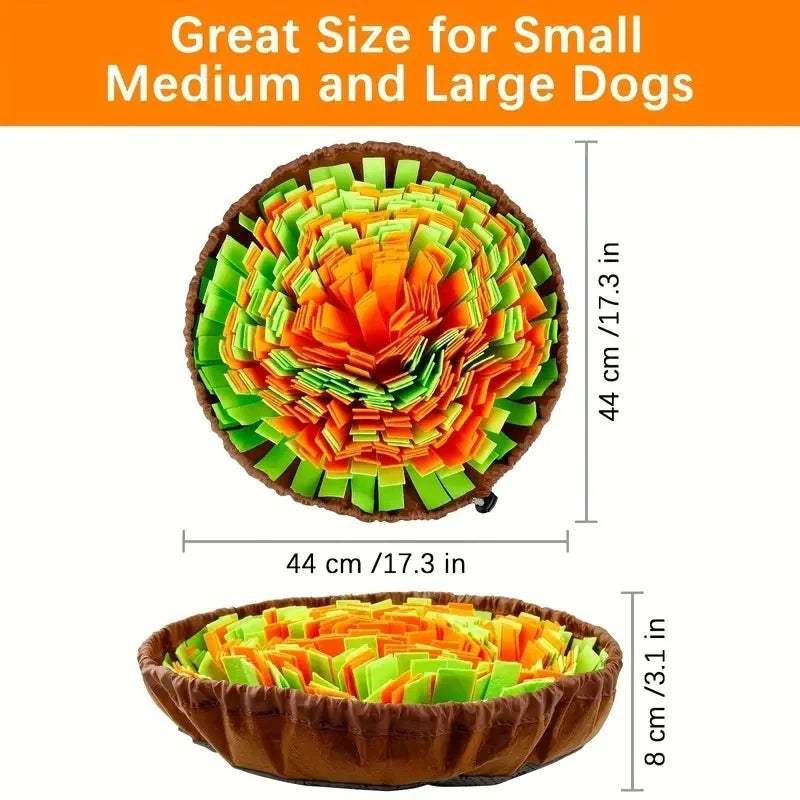 Washable Felt Sniffing Pad For Dogs Foldable Slow Feed Mat