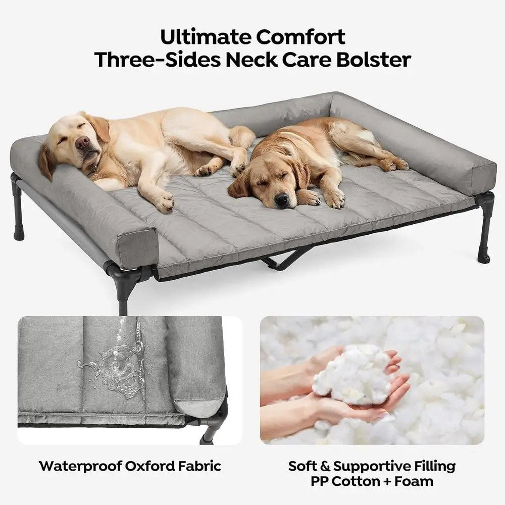 Cooling Elevated Dog Bed with Non Slip Teslin Mesh