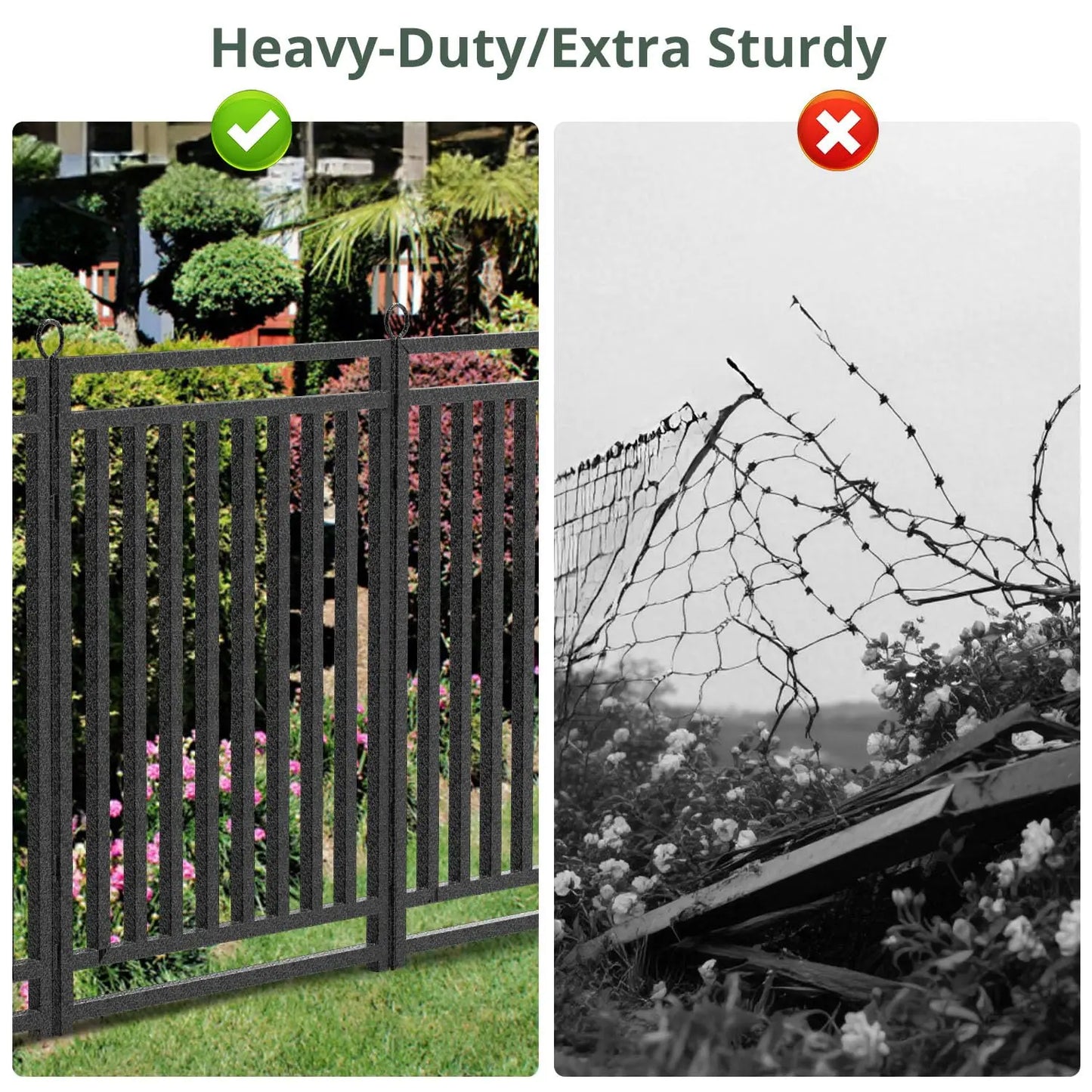 Decorative Garden Fence for Yard Dog