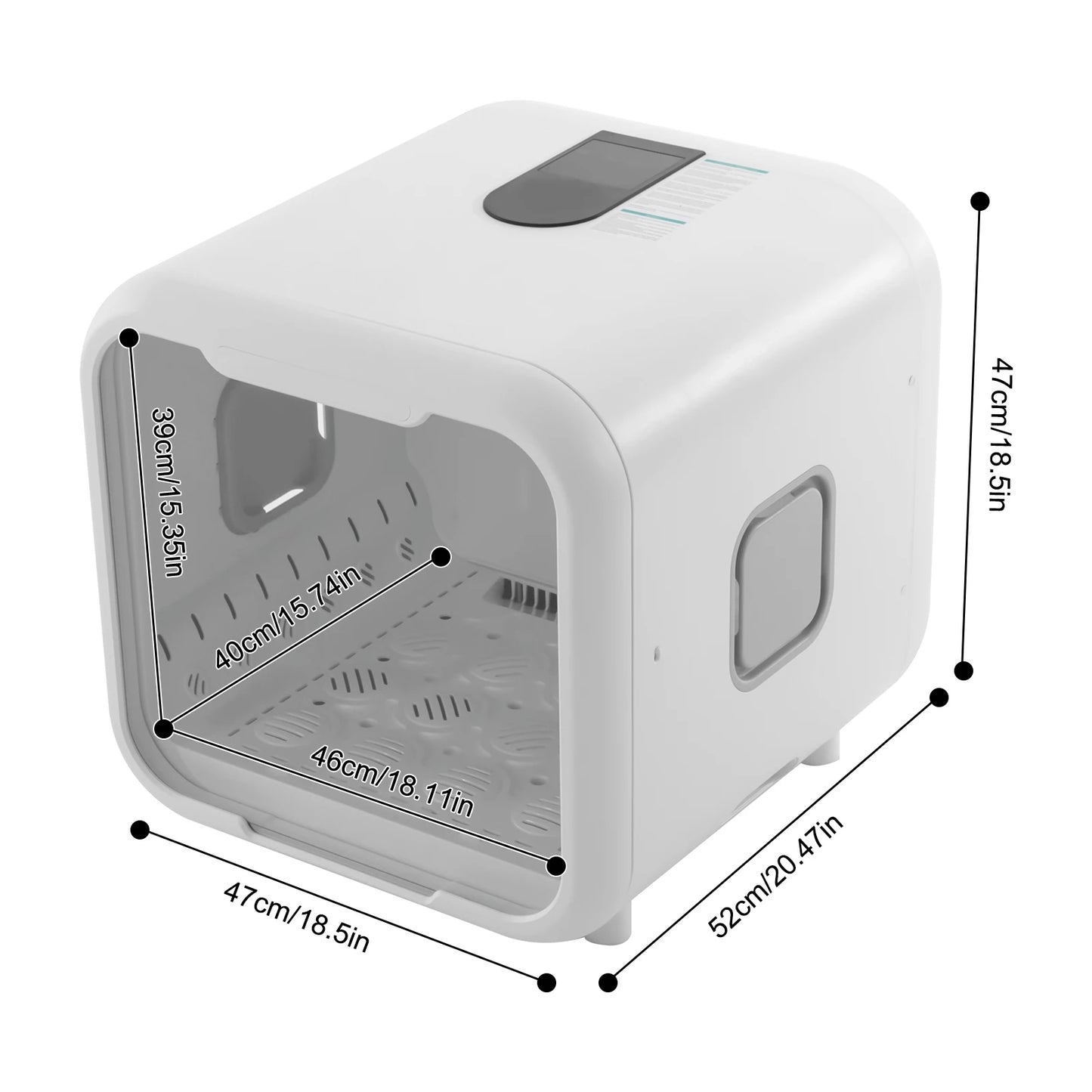 Pet Dryer Box 800W Grooming Hair Dryer For Cats