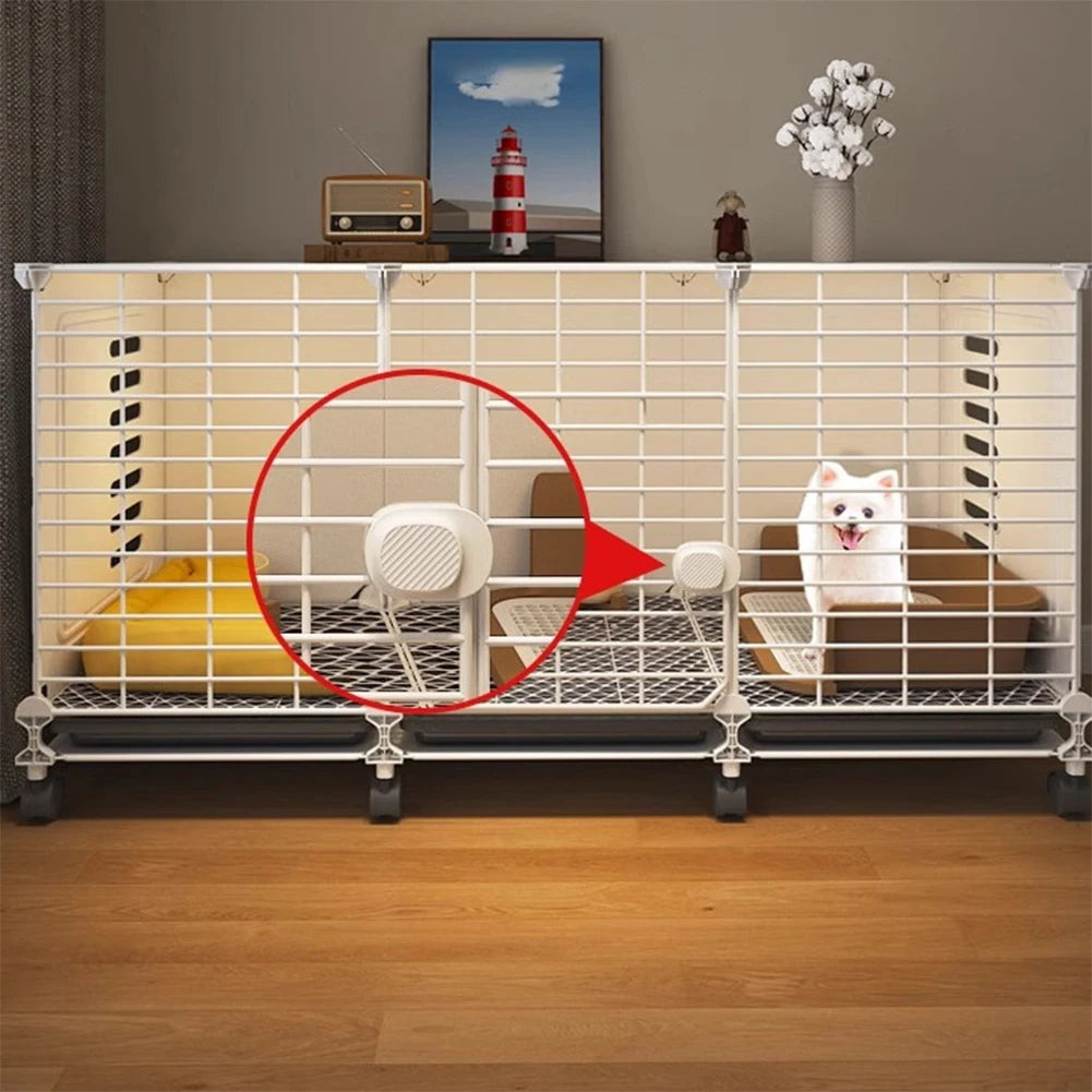 Dog Kennel With Wheels And Tray Indoor Wire Crate