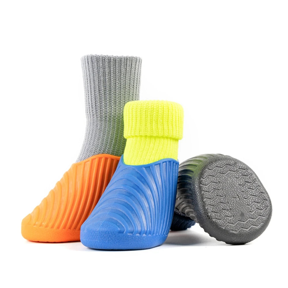 Outdoor Pet Dog Boots Set Waterproof Anti Slip Paw Protectors
